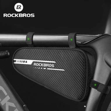 Rockbros Tas Frame Sepeda MTB Roadbike Segitiga 1.2 L Carbon Look B75