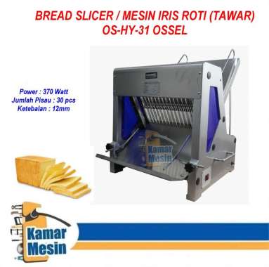 OSSEL Bread Slicer Mesin Iris Roti Tawar Mesin Pemotong Roti Tawar