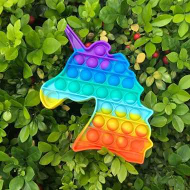 Pop It Murah Tik Tok Fidget Pop It - Rainbow Unicorn