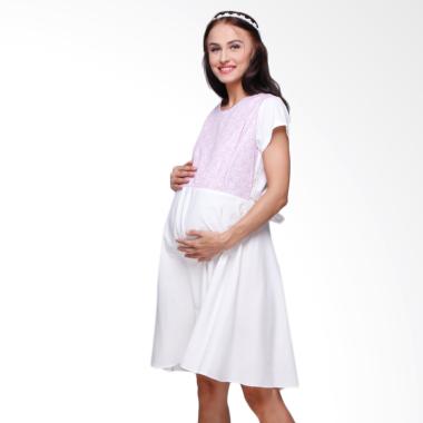 Shadrins Nursingstyle Fluer Dress Hamil Menyusui - Purple
