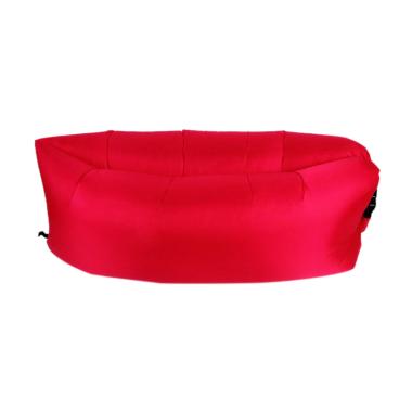 Tokopendaki Lazy Bed Kasur Angin Santai di Camping - Merah