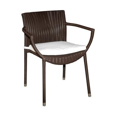 De Erniest Teras Outdoor Delta Kursi Taman - Brown