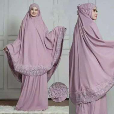 Mukena Dewasa Siti Khadijah Pasteleena / Fatimah Khadijah Jumbo ROSELLA DUSTY PURPLE