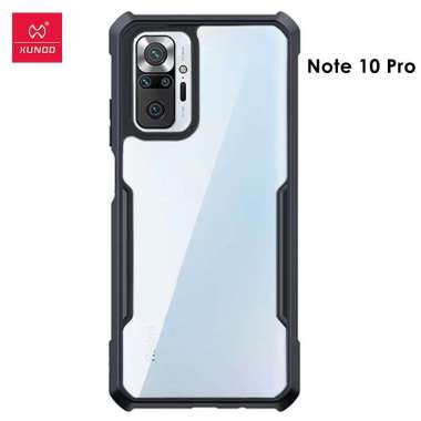 XUNDD Redmi Note 10 / Pro - PREMIUM SHOCKPROOF CLEAR SLIM CASE Hitam Redmi Note 10 Pro