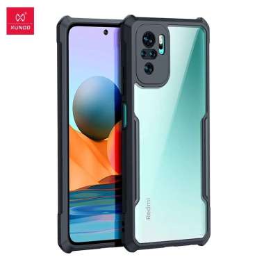 XUNDD Redmi Note 10 / Pro - PREMIUM SHOCKPROOF CLEAR SLIM CASE Hitam Redmi Note 10