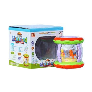 Wonderland Merry Go Round Music Drum Mini Mainan Anak