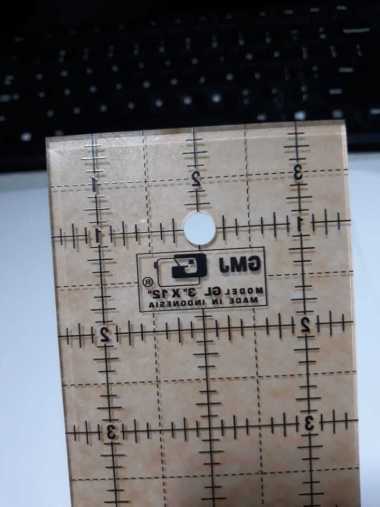penggaris carft dan quilting 3x12 inchi - GMJ