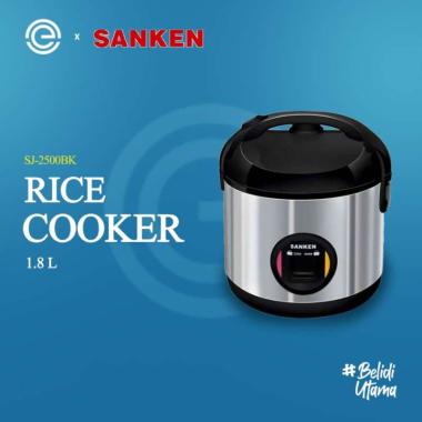 SANKEN Rice Cooker Stainless 1.8 Liter SJ-2500BK