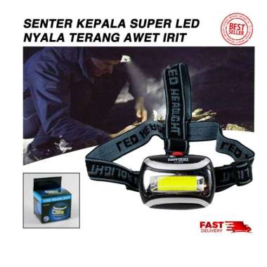 Senter Kepala Headlamp Terang Super LED Murah Berkualitas UNIVERSAL