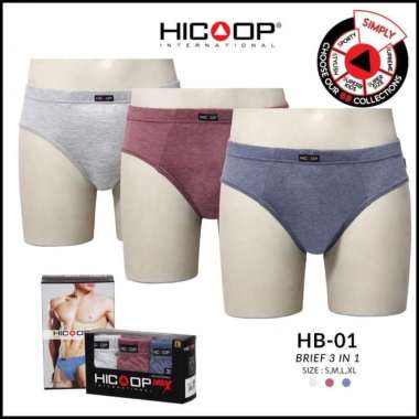 Celana Dalam Pria Hicoop [HB 01] isi 3 pcs XL
