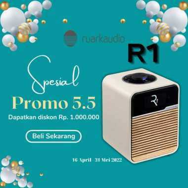 Ruark Audio R1 Deluxe Bluetooth Radio - Espresso | Light Cream