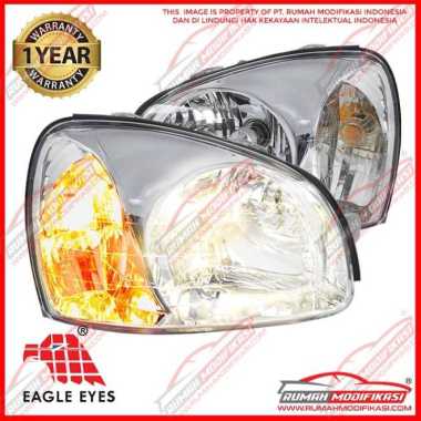 HEAD LAMP -HYUNDAI SANTA FE 2001-2003 – CHROME – OE REPLACEMENT
