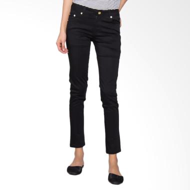 Bronco 2222 Slim Fit Chinos Celana Wanita - Black