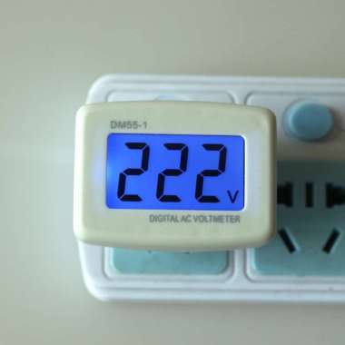 LED Voltmeter Alat untuk mengukur ukur tegangan voltase listrik
