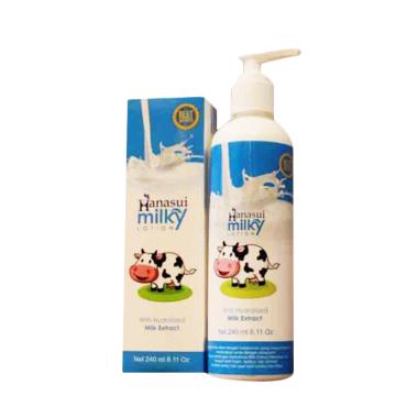 HANASUI MILKY LOTION SUSU PEMUTIH DAN PELEMBAB KULIT TUBUH White