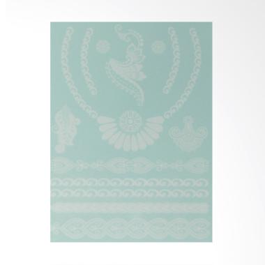Jayjo Stickers JS -39 Henna Royal Necklace Tattoo - White