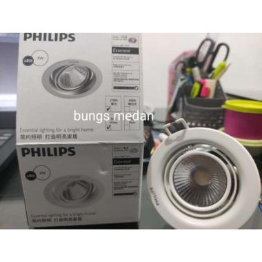 LAMPU LED PHILIPS SOROT POMERON 3W 3WATT 3 WAT 2700K KUNING SPOT 59774