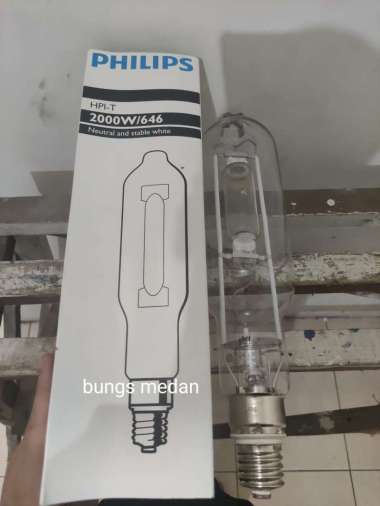 Philips HPIT 2000W HPI-T HPI T 2000 Watt LAMPU JALAN SOROT PUTIH E40