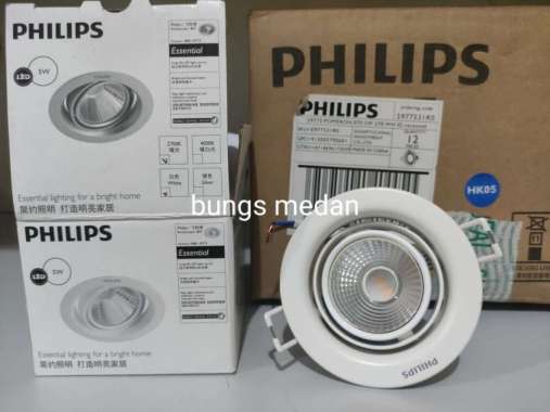 LAMPU LED PHILIPS SOROT POMERON 5W 5WATT 5 WAT 2700K KUNING SPOT 59775
