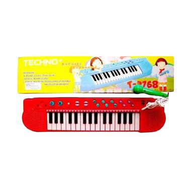 MOMO Techno Karaoke Keyboard Mainan Anak Warna Random