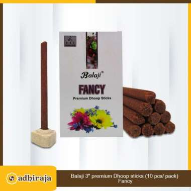 Balaji 3" premium Dhoop sticks (10 pcs/ pack) Fancy