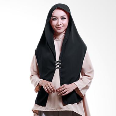 Cotton Bee Hoodie Rina Nose Jilbab Instant - Black