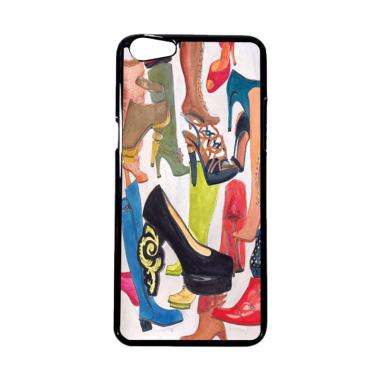 HEAVENCASE Motif Girl Cewe Cewek 09 Hardcase Casing for OPPO F3 - Hitam