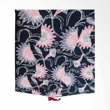 Hokokay Cap Exclusive Kipas Kain Batik - Pink Purple