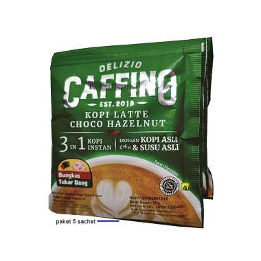 Caffino HAZELNUT Latte - PAKET 5 SACHET