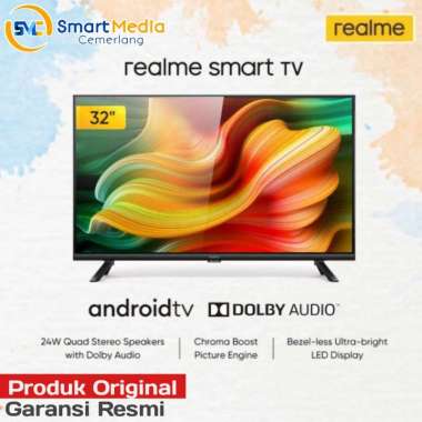 Realme Android Tv 32 Inci Bazelless |400Nits|4 Speakers