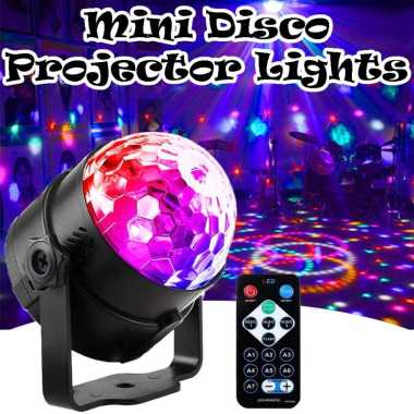 Lampu Kelap Kelip - Lampu Disko Mini 7 Warna Dilengkapi Remote Control - Lampu Disco Mini - Lampu Bo
