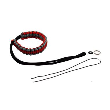 OEM Paracord Gelang Strap Kamera - Red Grey