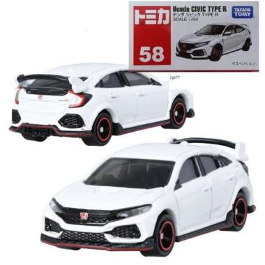 HONDA Civic Type R 58 white Tomica Reguler