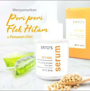 ertos retinol serum pori pori & flek hitam