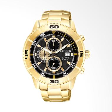 Citizen Men Chronograph Black Dial ... an Pria - Gold AN3592-80E