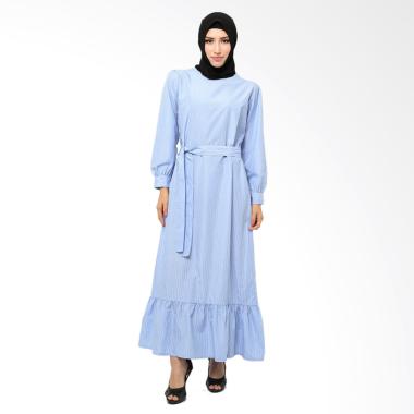 Xq Moslem Wear Melva Dress Muslim - Baby Blue