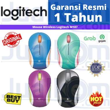 Logitech M187 M 187 Mouse Wireless - Putih