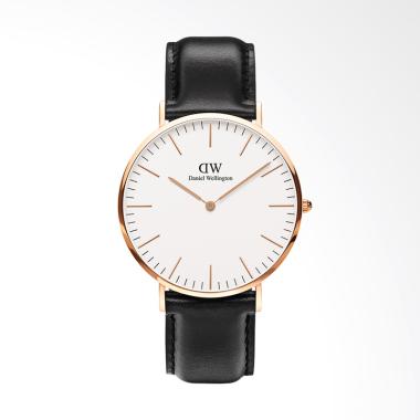 Daniel Wellington Classic Sheffield Jam Tangan Wanita Black Gold