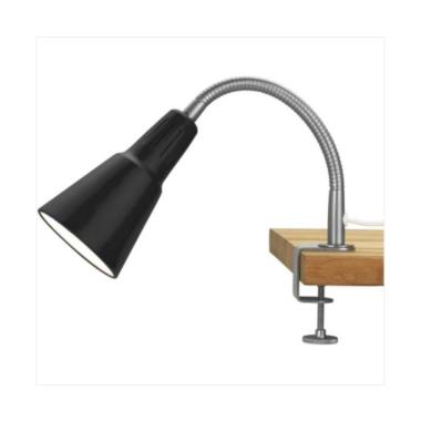 Ikea KVART Lampu Sorot Dinding Jepit - Hitam