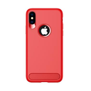Usams Muze Series TPU Casing for Apple iPhone X 5.8 inch - Merah
