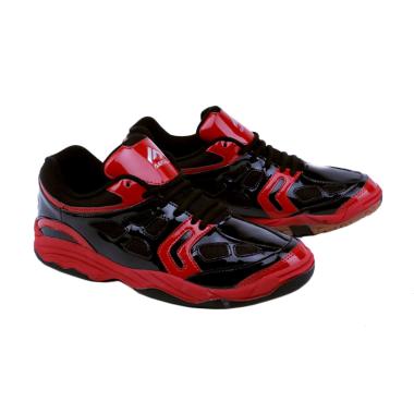 Garsel Sepatu Badminton Pria - Hitam Merah [TMI 7751]