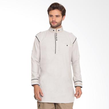 Zayidan Baju Muslim Gamis Yahya Pria - Cream