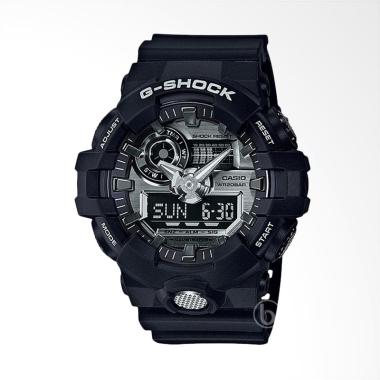 CASIO G-SHOCK Ltd Edition Jam Tangan Pria - Black Silver [GA-710-1A] Black Silver