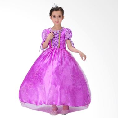 Disney Baju Kostum Princess Rapunzel Dress Anak/ Gaun Pesta Anak