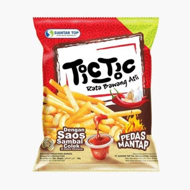 Tic Tic Bawang Snack dengan Saos Sambal Colek [70 g]
