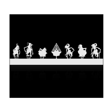 SKUGGA Wayang Single Module Lampu Dinding - White