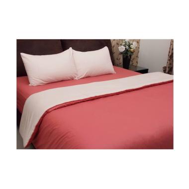 Chelsea Gold Polos Set Sprai dan Bed Cover - Peach