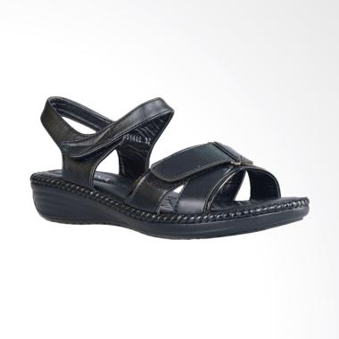 Bettina Wedges Sandal Wanita - Black