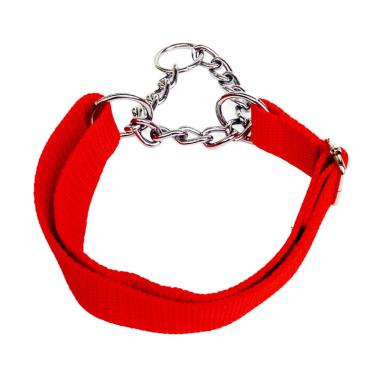 OEM Nilon Rantai Fashionable Kalung Anjing - Merah