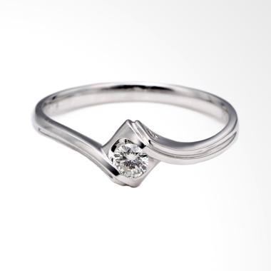Tiaria Embrace Ring Perhiasan Cincin Tunangan Emas Berlian [18K]